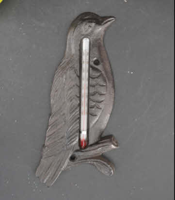 Thermometer Bird - Decoratieve Metalen Vogelthermometer